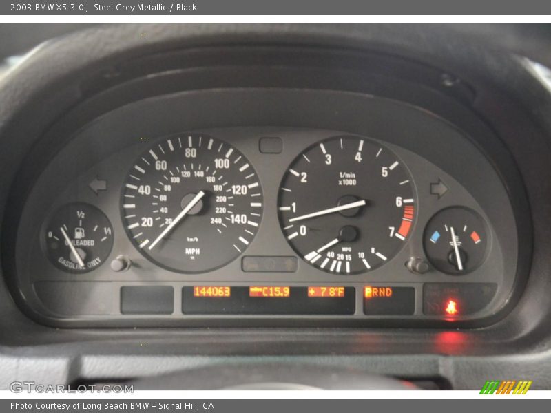 Steel Grey Metallic / Black 2003 BMW X5 3.0i