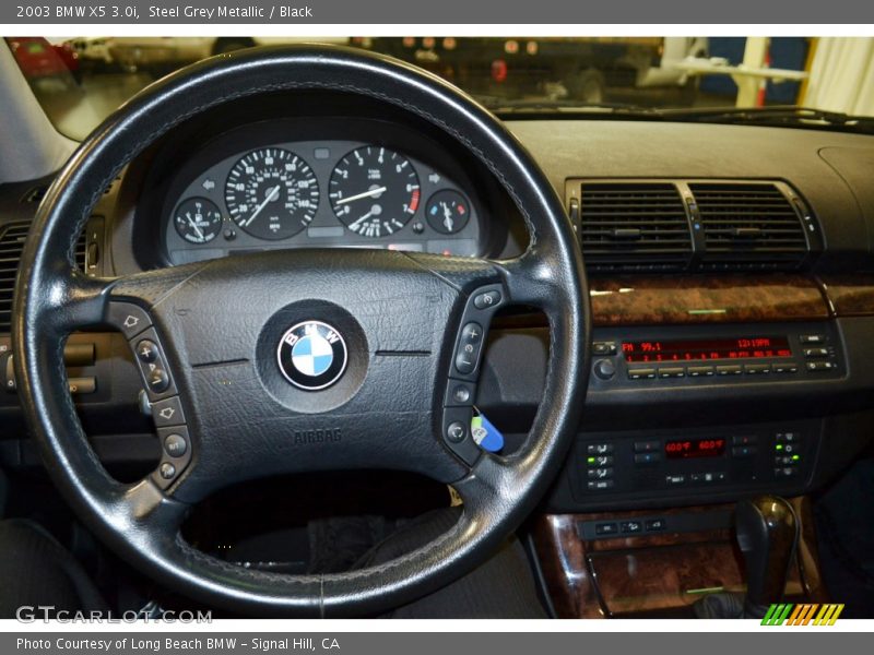 Steel Grey Metallic / Black 2003 BMW X5 3.0i