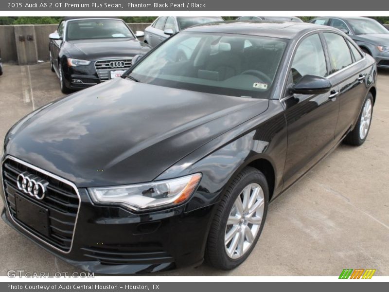 Phantom Black Pearl / Black 2015 Audi A6 2.0T Premium Plus Sedan