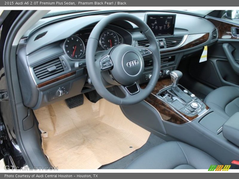 Phantom Black Pearl / Black 2015 Audi A6 2.0T Premium Plus Sedan