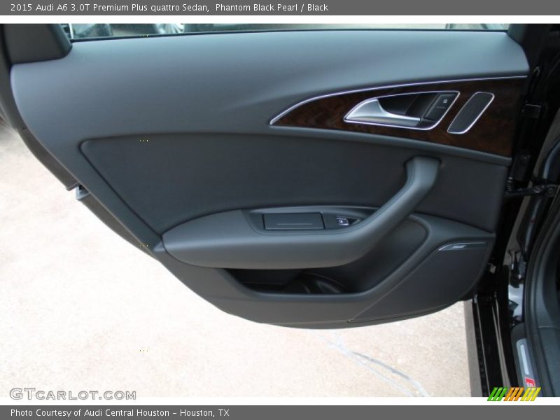 Phantom Black Pearl / Black 2015 Audi A6 3.0T Premium Plus quattro Sedan