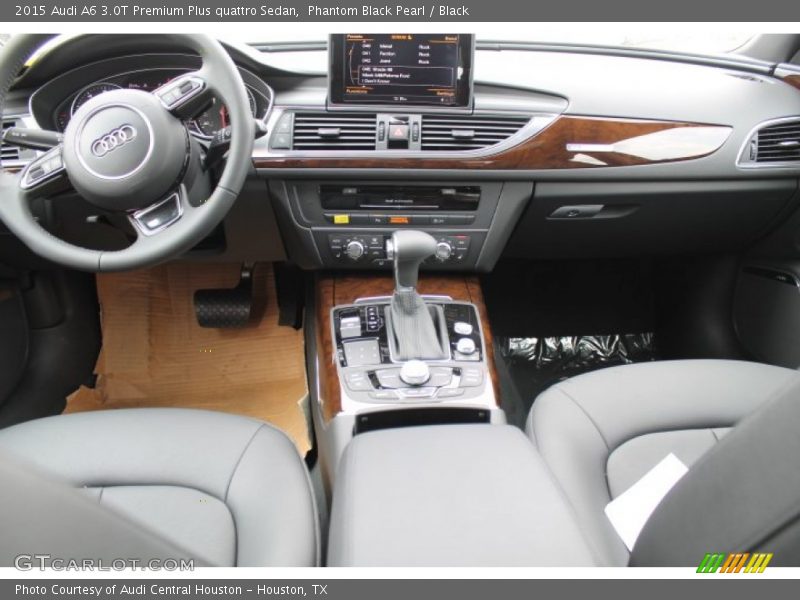 Phantom Black Pearl / Black 2015 Audi A6 3.0T Premium Plus quattro Sedan