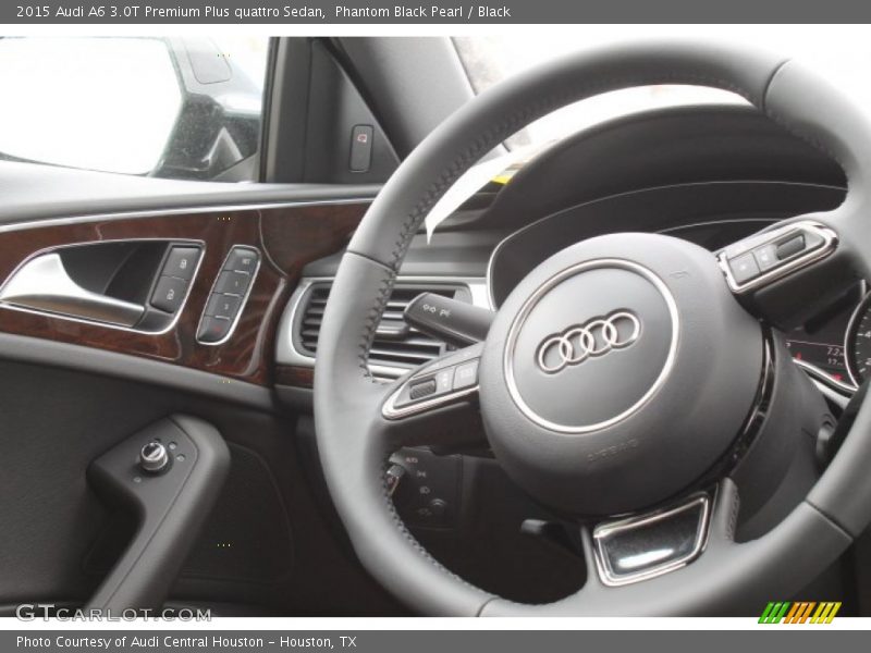 Phantom Black Pearl / Black 2015 Audi A6 3.0T Premium Plus quattro Sedan