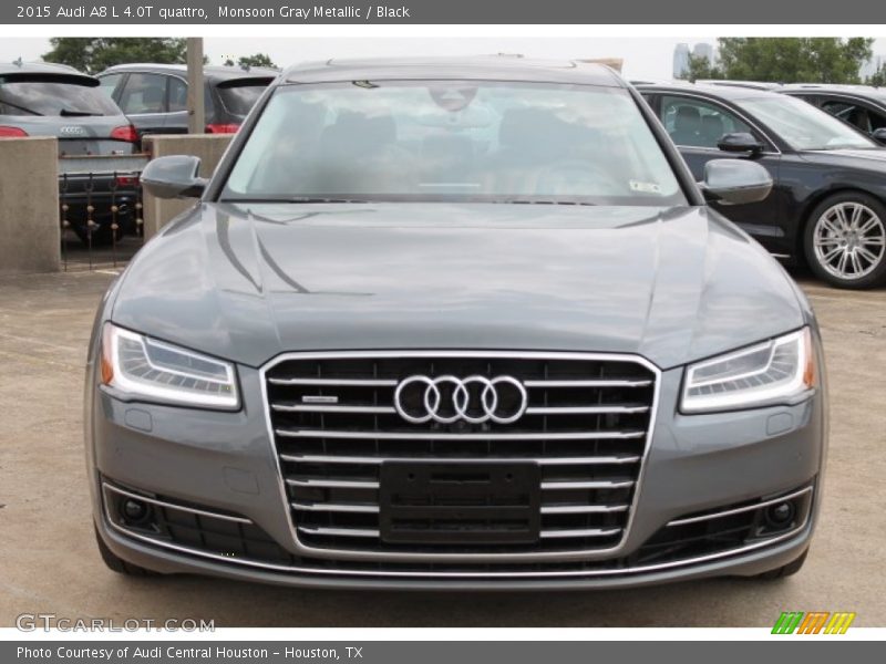 Monsoon Gray Metallic / Black 2015 Audi A8 L 4.0T quattro