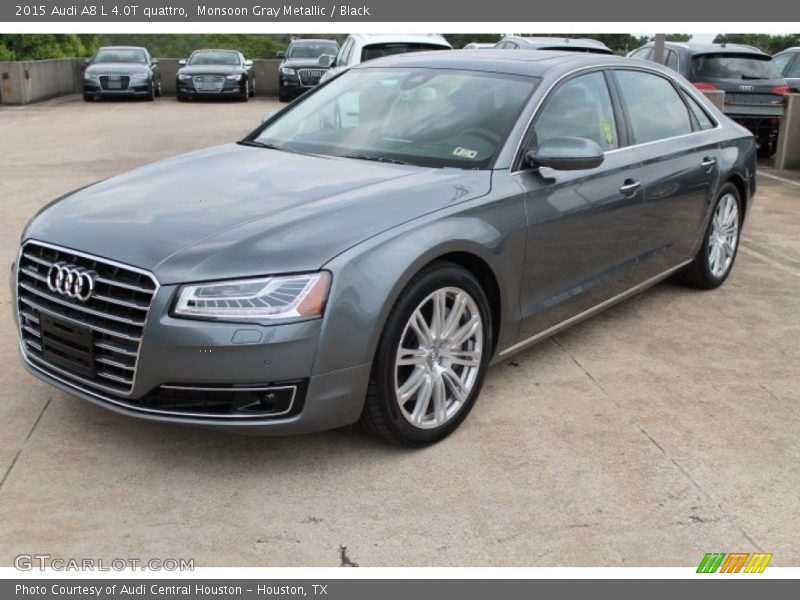 Monsoon Gray Metallic / Black 2015 Audi A8 L 4.0T quattro