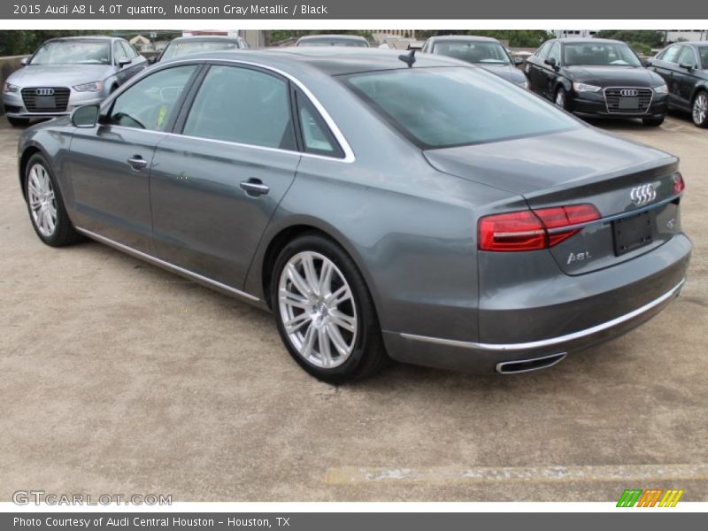 Monsoon Gray Metallic / Black 2015 Audi A8 L 4.0T quattro