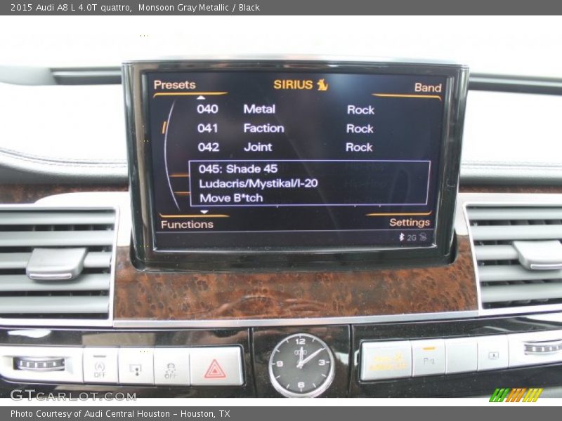 Monsoon Gray Metallic / Black 2015 Audi A8 L 4.0T quattro