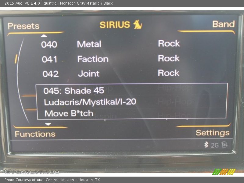 Monsoon Gray Metallic / Black 2015 Audi A8 L 4.0T quattro