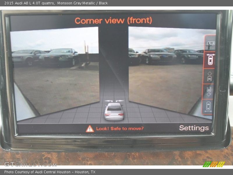 Monsoon Gray Metallic / Black 2015 Audi A8 L 4.0T quattro