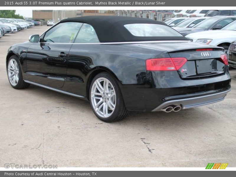 Mythos Black Metallic / Black/Lunar Silver 2015 Audi S5 3.0T Premium Plus quattro Cabriolet