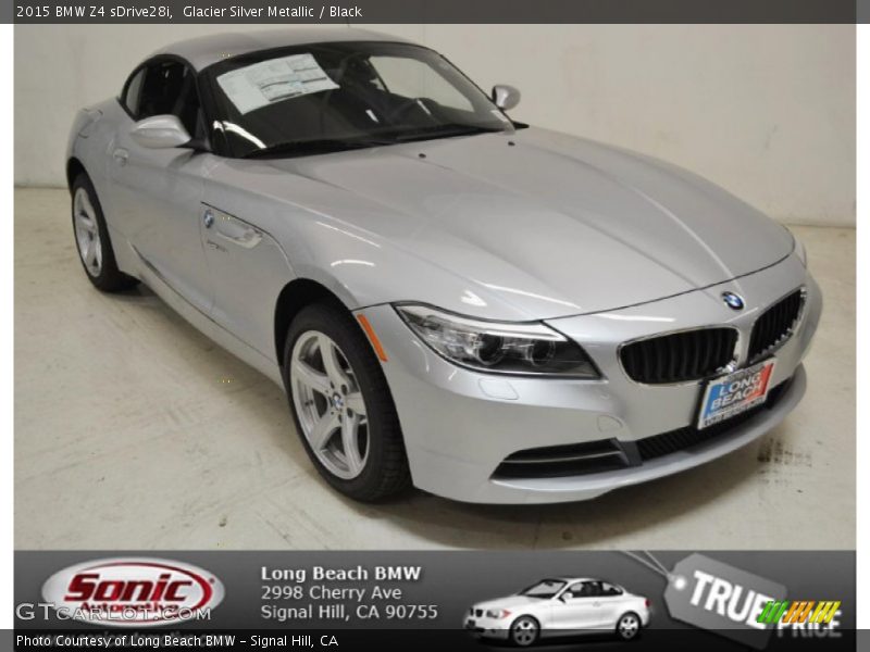 Glacier Silver Metallic / Black 2015 BMW Z4 sDrive28i