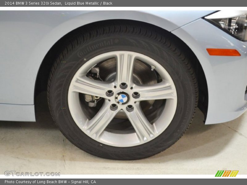 Liquid Blue Metallic / Black 2014 BMW 3 Series 320i Sedan