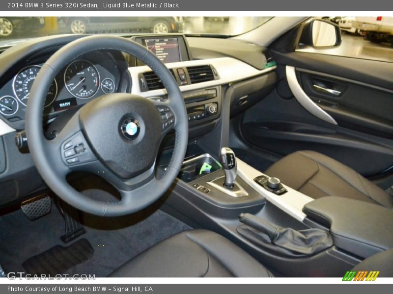 Liquid Blue Metallic / Black 2014 BMW 3 Series 320i Sedan