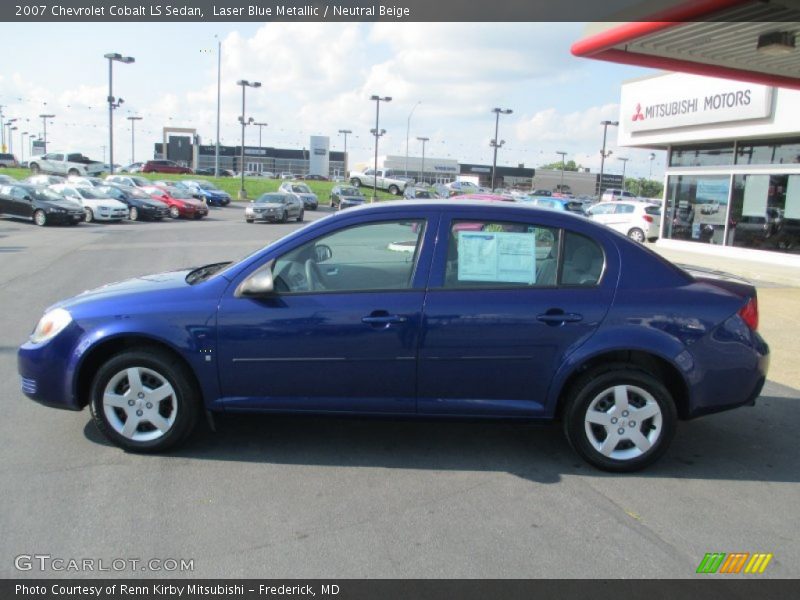 Laser Blue Metallic / Neutral Beige 2007 Chevrolet Cobalt LS Sedan