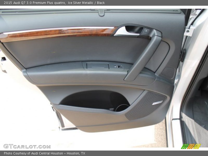 Ice Silver Metallic / Black 2015 Audi Q7 3.0 Premium Plus quattro