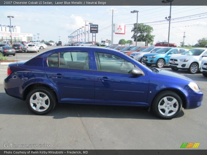 Laser Blue Metallic / Neutral Beige 2007 Chevrolet Cobalt LS Sedan