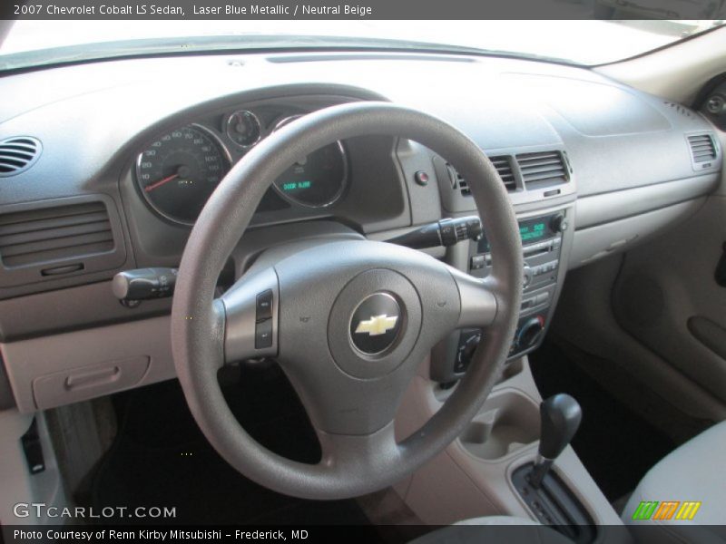 Laser Blue Metallic / Neutral Beige 2007 Chevrolet Cobalt LS Sedan