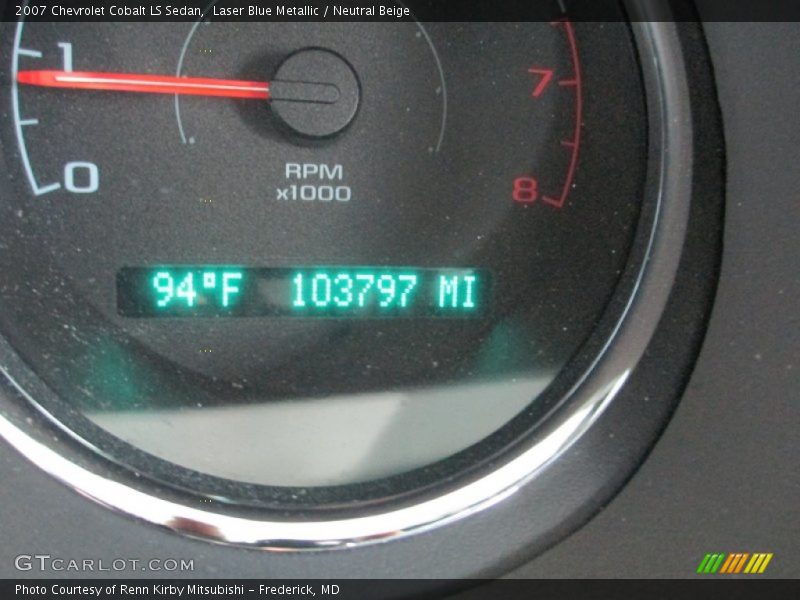 Laser Blue Metallic / Neutral Beige 2007 Chevrolet Cobalt LS Sedan