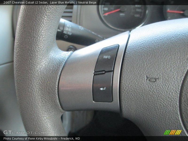 Laser Blue Metallic / Neutral Beige 2007 Chevrolet Cobalt LS Sedan