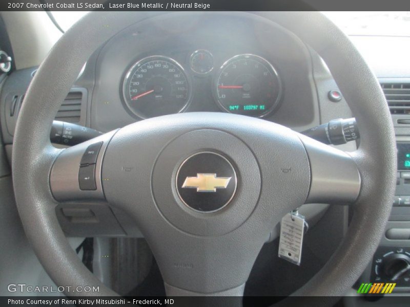 Laser Blue Metallic / Neutral Beige 2007 Chevrolet Cobalt LS Sedan