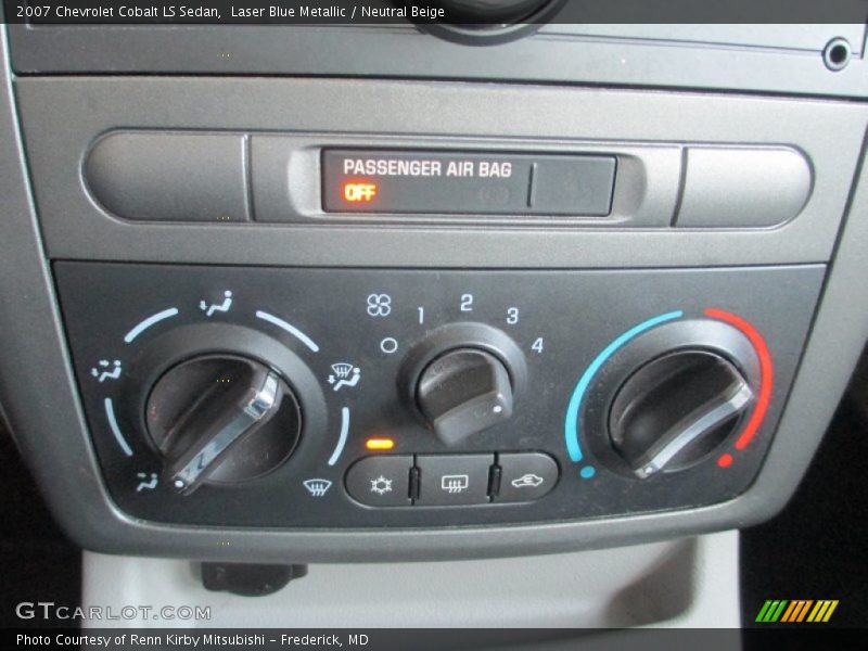 Laser Blue Metallic / Neutral Beige 2007 Chevrolet Cobalt LS Sedan