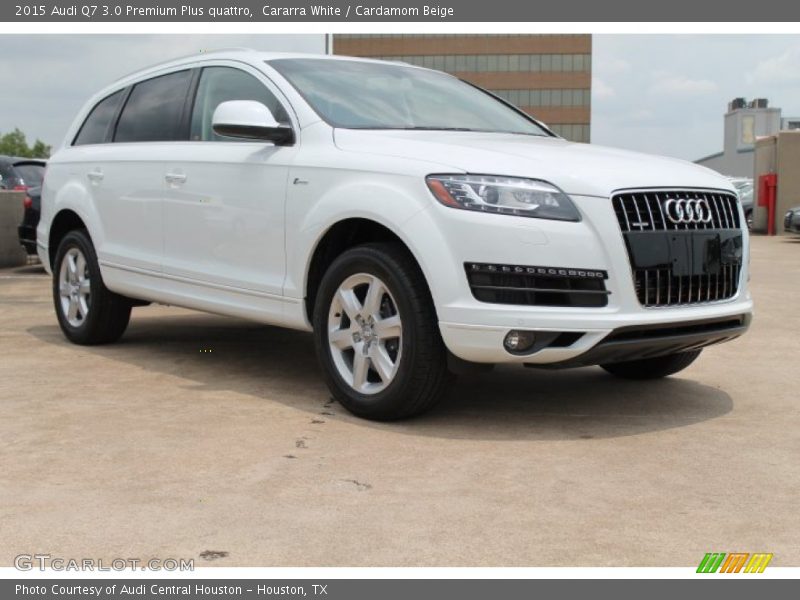 Cararra White / Cardamom Beige 2015 Audi Q7 3.0 Premium Plus quattro