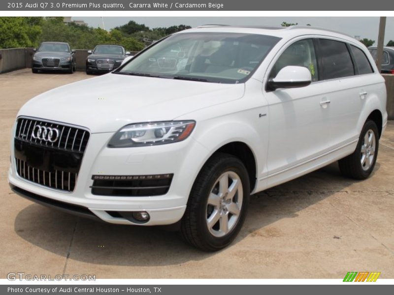 Cararra White / Cardamom Beige 2015 Audi Q7 3.0 Premium Plus quattro