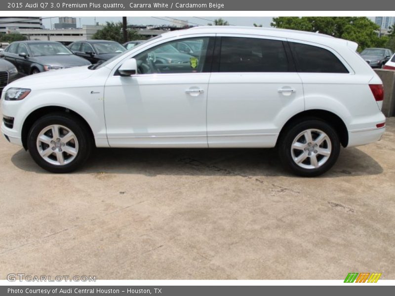 Cararra White / Cardamom Beige 2015 Audi Q7 3.0 Premium Plus quattro