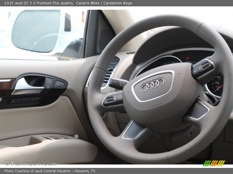 Cararra White / Cardamom Beige 2015 Audi Q7 3.0 Premium Plus quattro