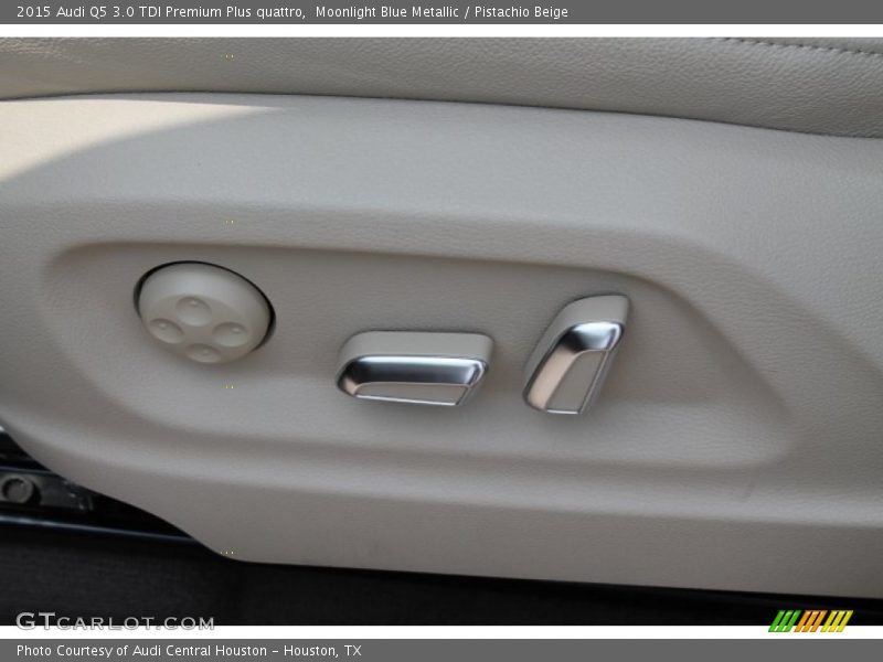 Moonlight Blue Metallic / Pistachio Beige 2015 Audi Q5 3.0 TDI Premium Plus quattro