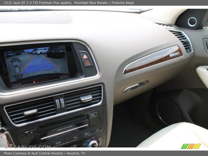 Moonlight Blue Metallic / Pistachio Beige 2015 Audi Q5 3.0 TDI Premium Plus quattro