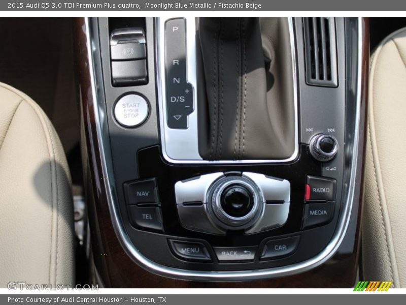 Moonlight Blue Metallic / Pistachio Beige 2015 Audi Q5 3.0 TDI Premium Plus quattro