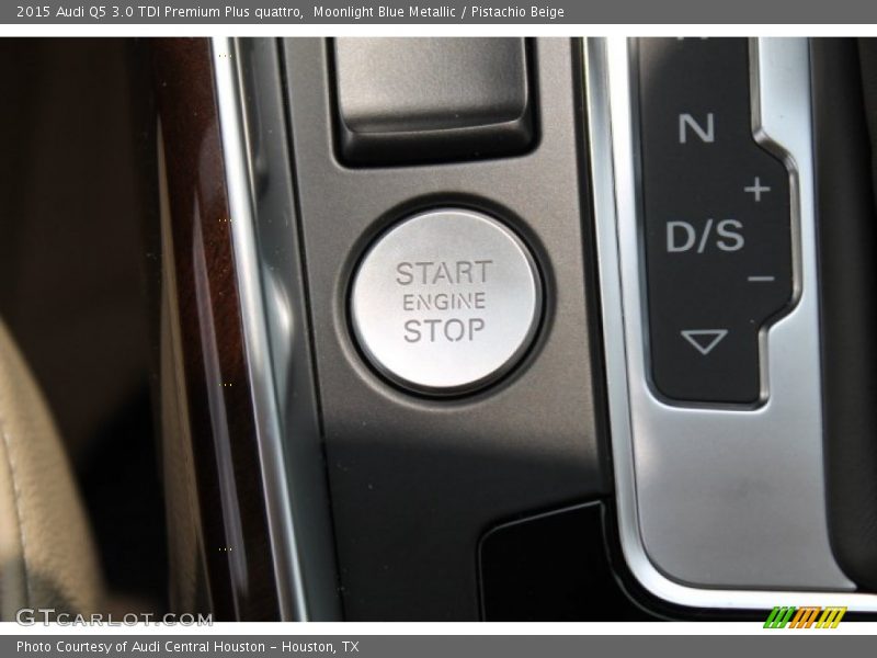 Moonlight Blue Metallic / Pistachio Beige 2015 Audi Q5 3.0 TDI Premium Plus quattro