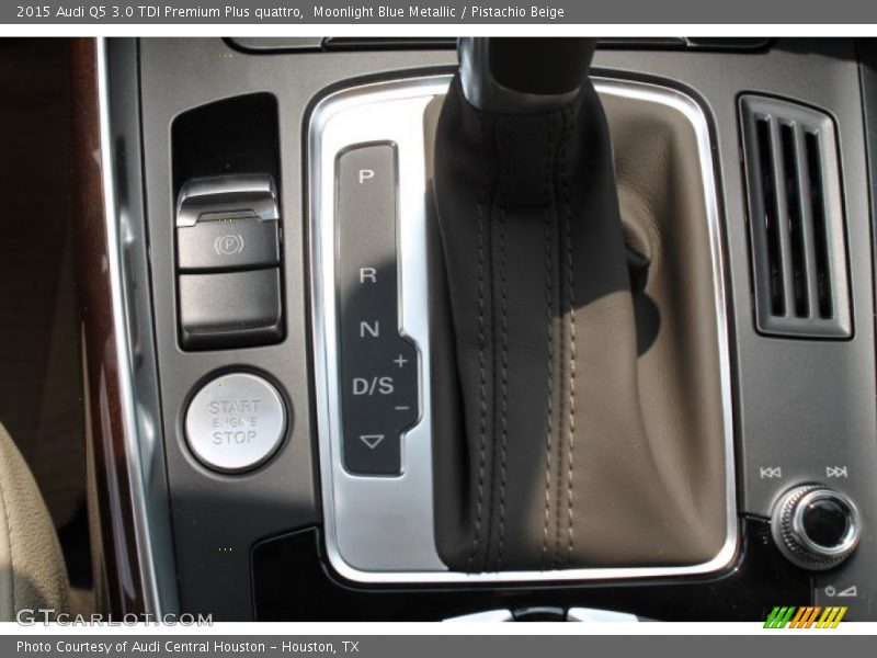 Moonlight Blue Metallic / Pistachio Beige 2015 Audi Q5 3.0 TDI Premium Plus quattro