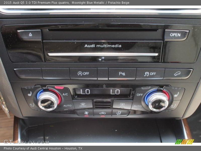 Moonlight Blue Metallic / Pistachio Beige 2015 Audi Q5 3.0 TDI Premium Plus quattro