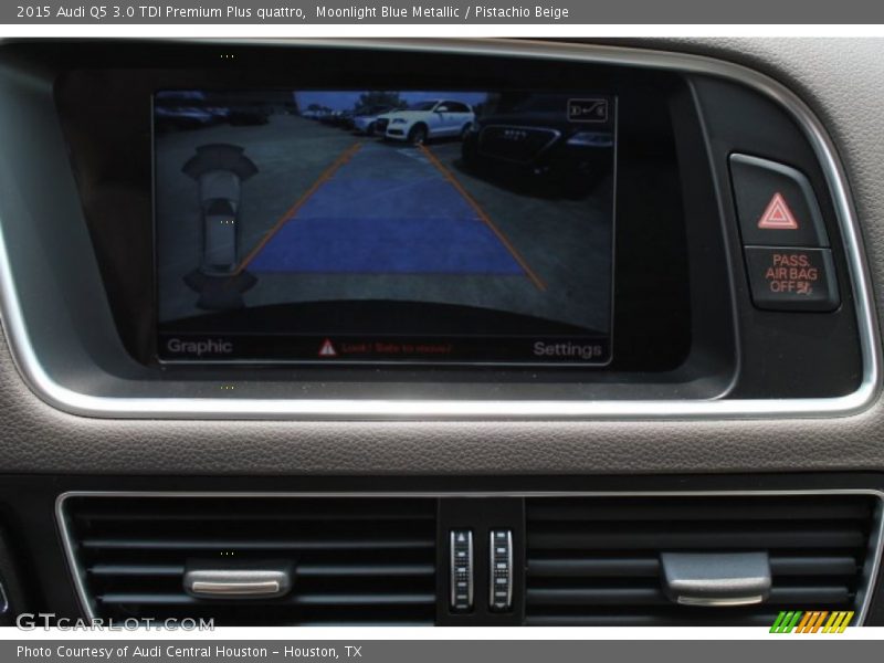 Moonlight Blue Metallic / Pistachio Beige 2015 Audi Q5 3.0 TDI Premium Plus quattro