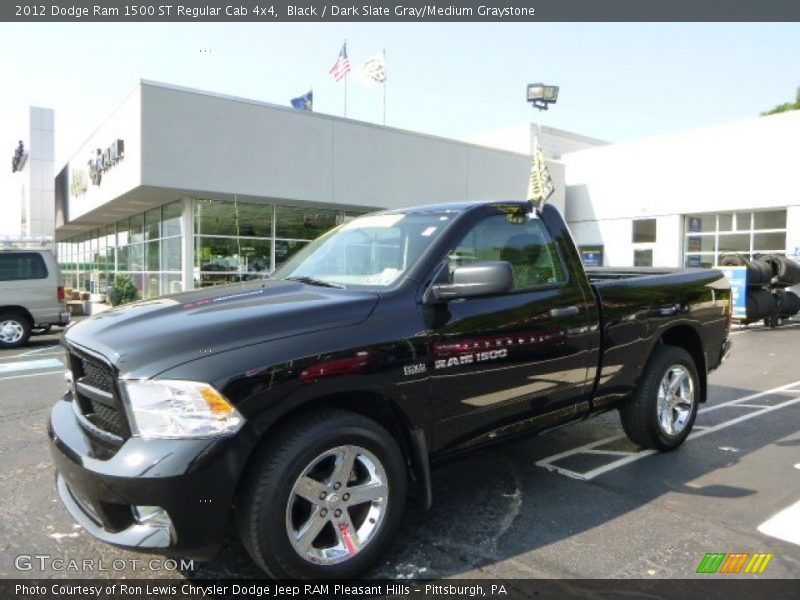 Black / Dark Slate Gray/Medium Graystone 2012 Dodge Ram 1500 ST Regular Cab 4x4