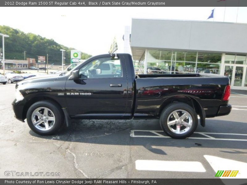 Black / Dark Slate Gray/Medium Graystone 2012 Dodge Ram 1500 ST Regular Cab 4x4