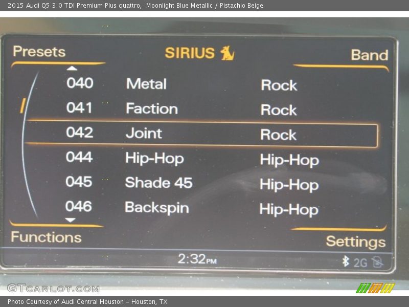 Moonlight Blue Metallic / Pistachio Beige 2015 Audi Q5 3.0 TDI Premium Plus quattro