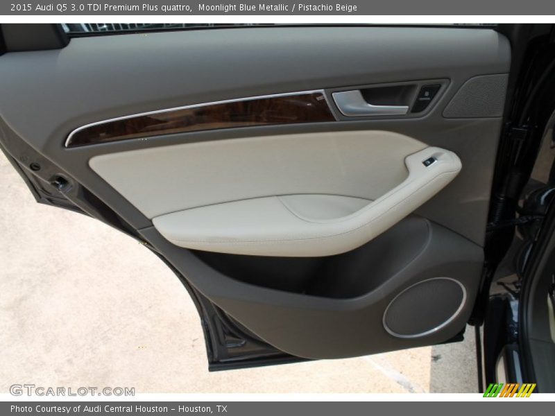 Moonlight Blue Metallic / Pistachio Beige 2015 Audi Q5 3.0 TDI Premium Plus quattro