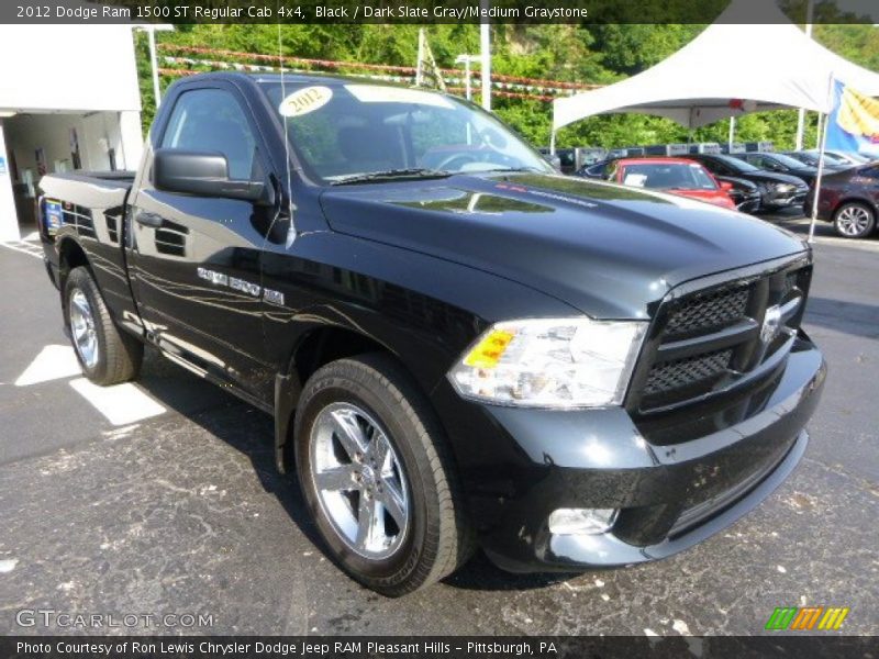 Black / Dark Slate Gray/Medium Graystone 2012 Dodge Ram 1500 ST Regular Cab 4x4