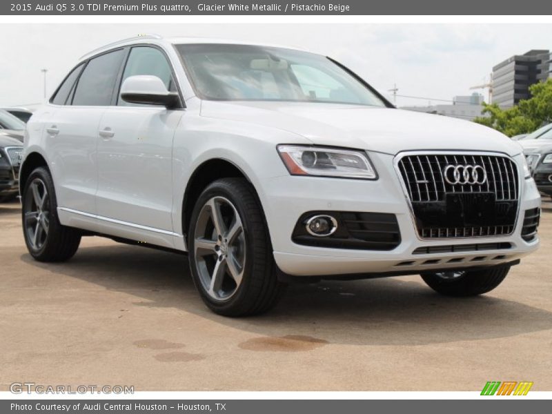 Glacier White Metallic / Pistachio Beige 2015 Audi Q5 3.0 TDI Premium Plus quattro