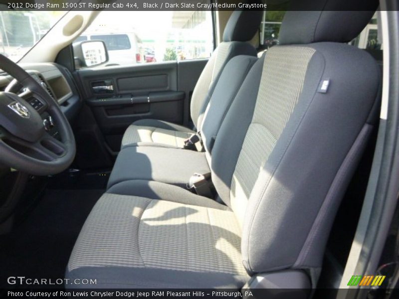 Black / Dark Slate Gray/Medium Graystone 2012 Dodge Ram 1500 ST Regular Cab 4x4