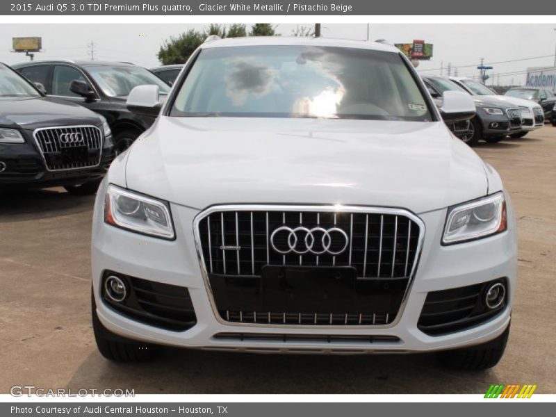 Glacier White Metallic / Pistachio Beige 2015 Audi Q5 3.0 TDI Premium Plus quattro