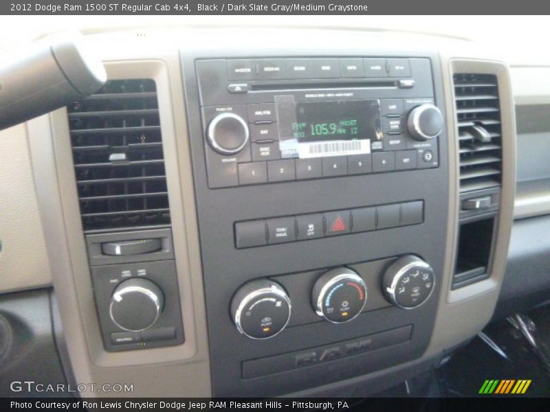 Black / Dark Slate Gray/Medium Graystone 2012 Dodge Ram 1500 ST Regular Cab 4x4
