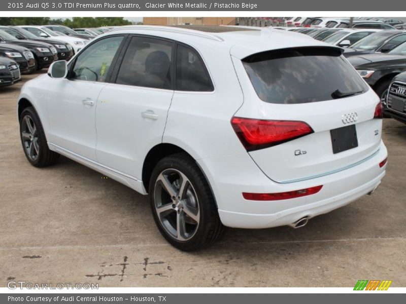 Glacier White Metallic / Pistachio Beige 2015 Audi Q5 3.0 TDI Premium Plus quattro