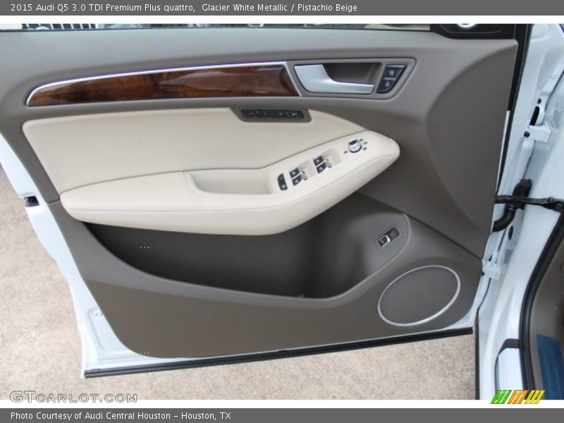 Glacier White Metallic / Pistachio Beige 2015 Audi Q5 3.0 TDI Premium Plus quattro