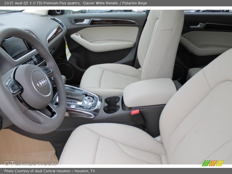 Glacier White Metallic / Pistachio Beige 2015 Audi Q5 3.0 TDI Premium Plus quattro
