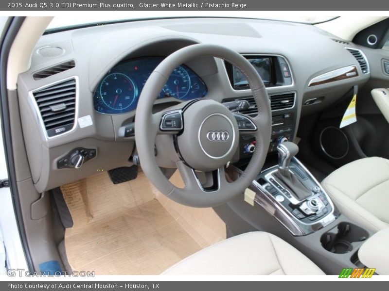 Glacier White Metallic / Pistachio Beige 2015 Audi Q5 3.0 TDI Premium Plus quattro