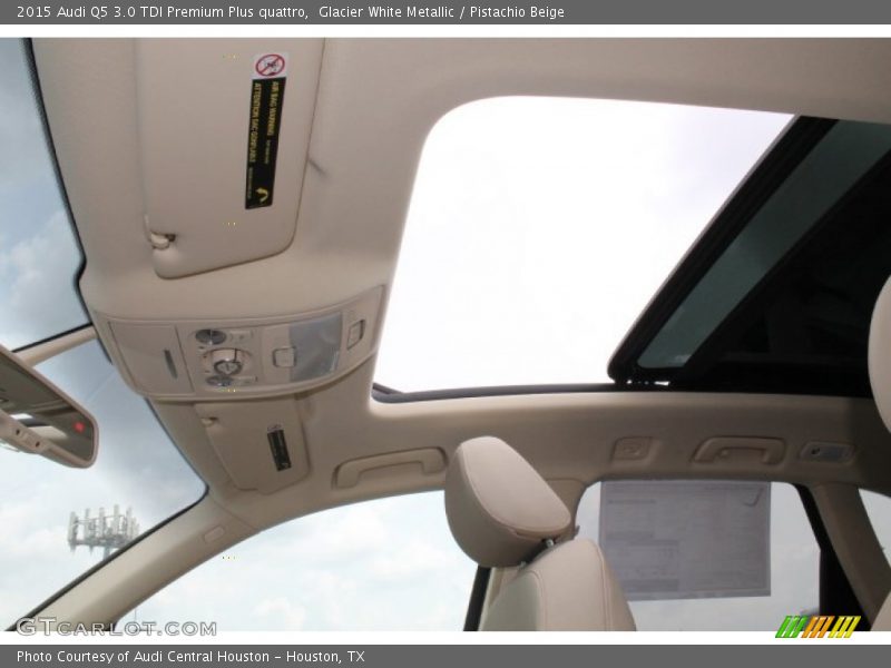 Glacier White Metallic / Pistachio Beige 2015 Audi Q5 3.0 TDI Premium Plus quattro